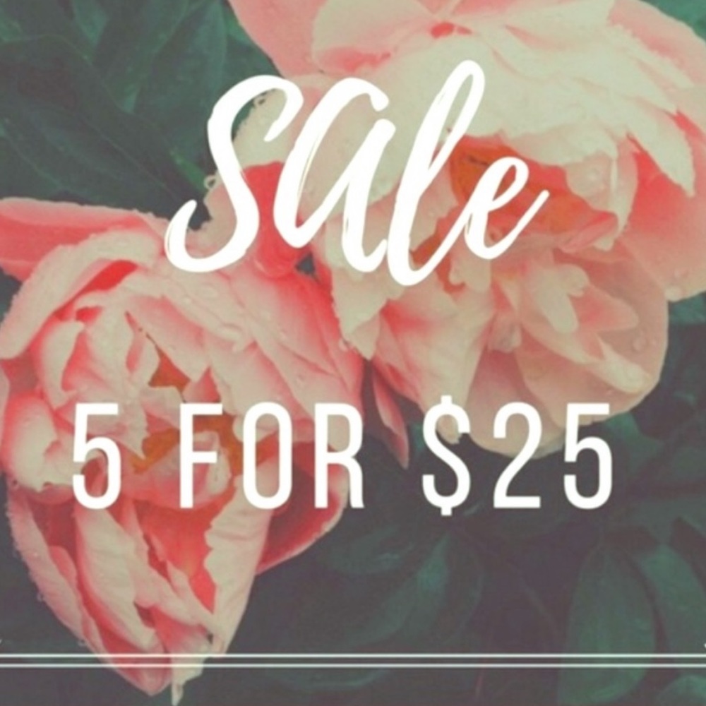 SALE 5 FOR 25$ 💗